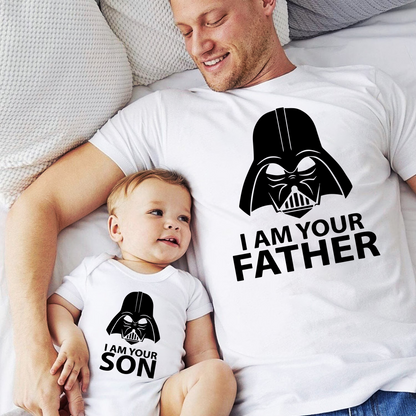 "Dein Father" und "Dein Son" T-Shirt-Set - Geschenk für Vater und Kind