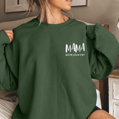 Mama T-Shirt mit Kindernamen - Personalisiertes Geschenk zum Muttertag