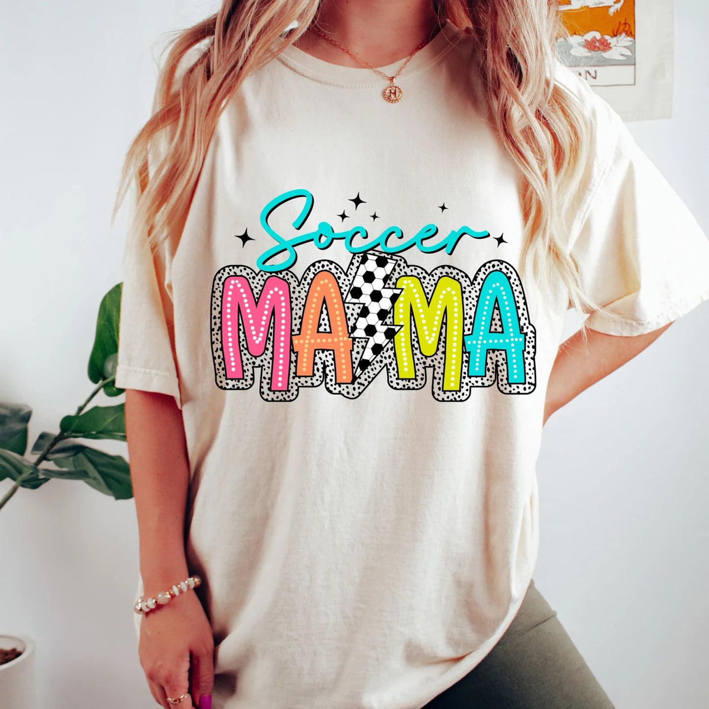 Fußball Mama - Glitzer Fußball Mama Shirt