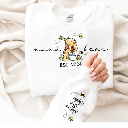 Custom Mama Bear Sweatshirt – Personalized with Kids' Names and Special Years