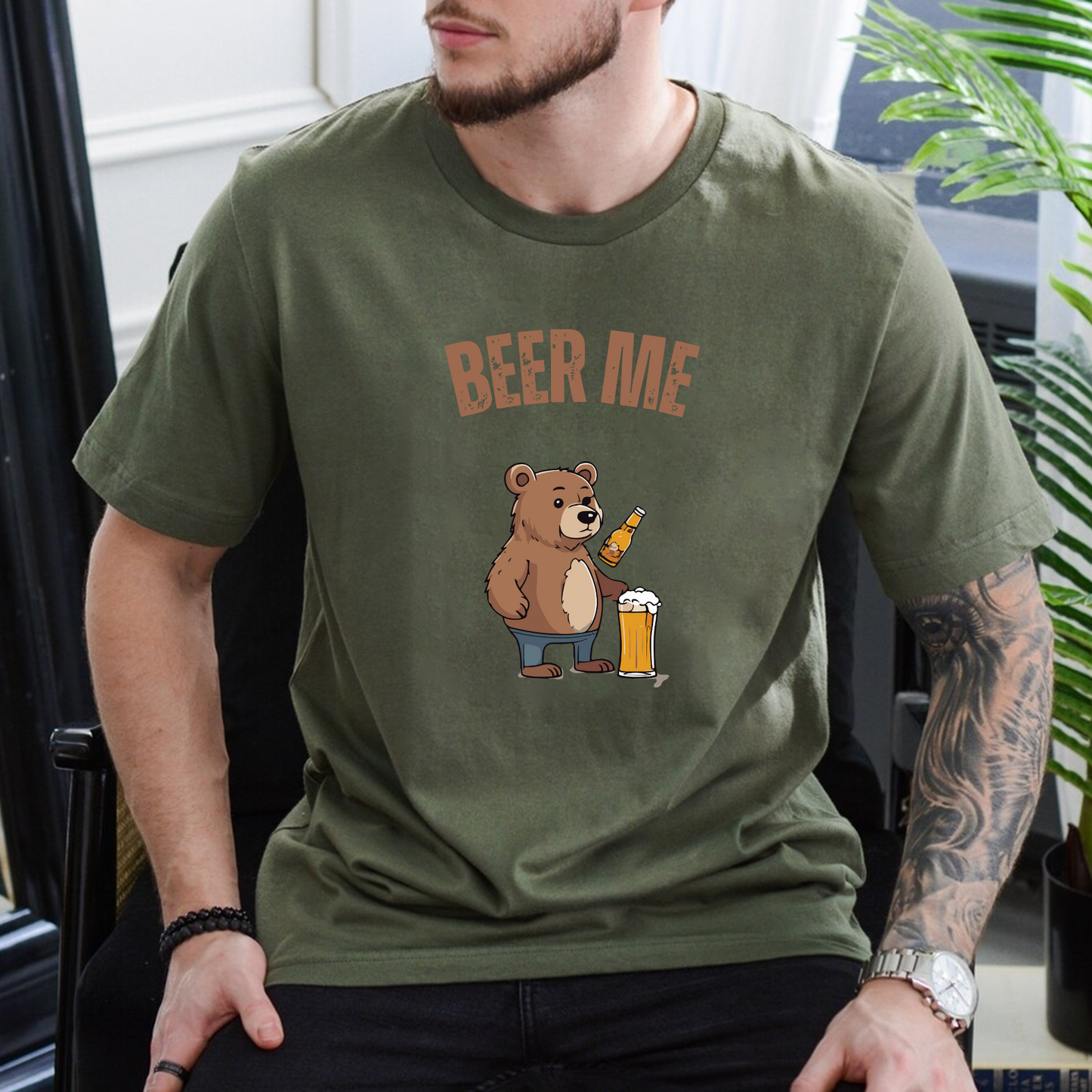 Bear Beer - Lustiges Unisex T-Shirt