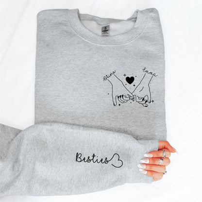 Personalisiertes Besties Sweatshirt – Weihnachtsgeschenk für die Beste Freundin