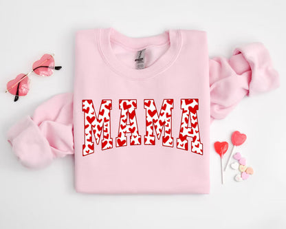 Mama Valentinsherz Valentinstags-Sweatshirt, Valentinstagsgeschenk für Mama