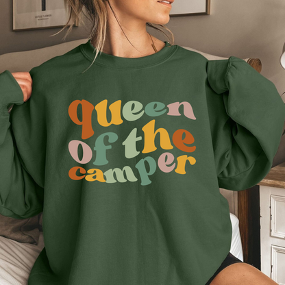 Queen of the Camper Shirt - Geschenk für Campingköniginnen