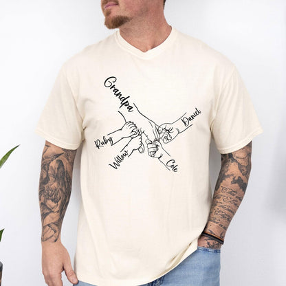 Personalisiertes Papa-Shirt mit Kindernamen – Geschenkidee für Vater