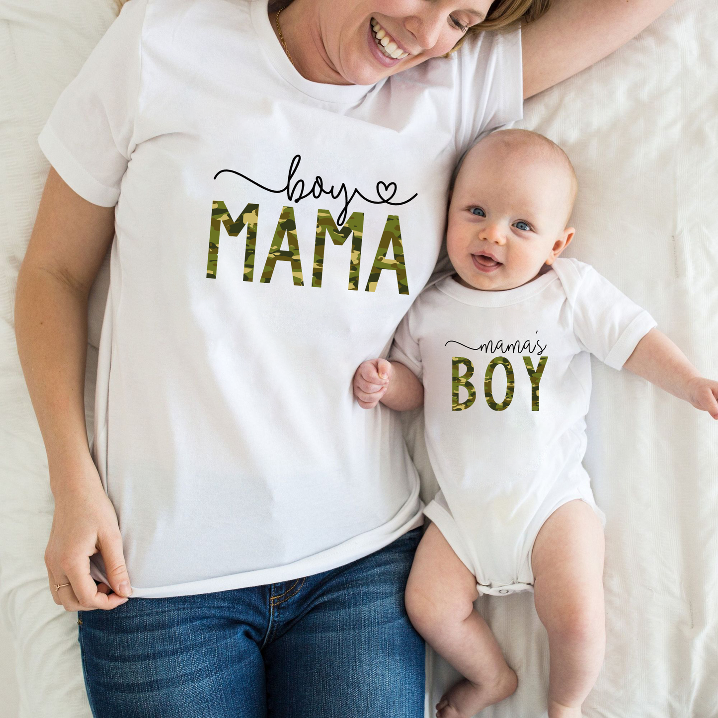 Mama's Liebling & Stolze Mama T-Shirts - Camouflage-Edition