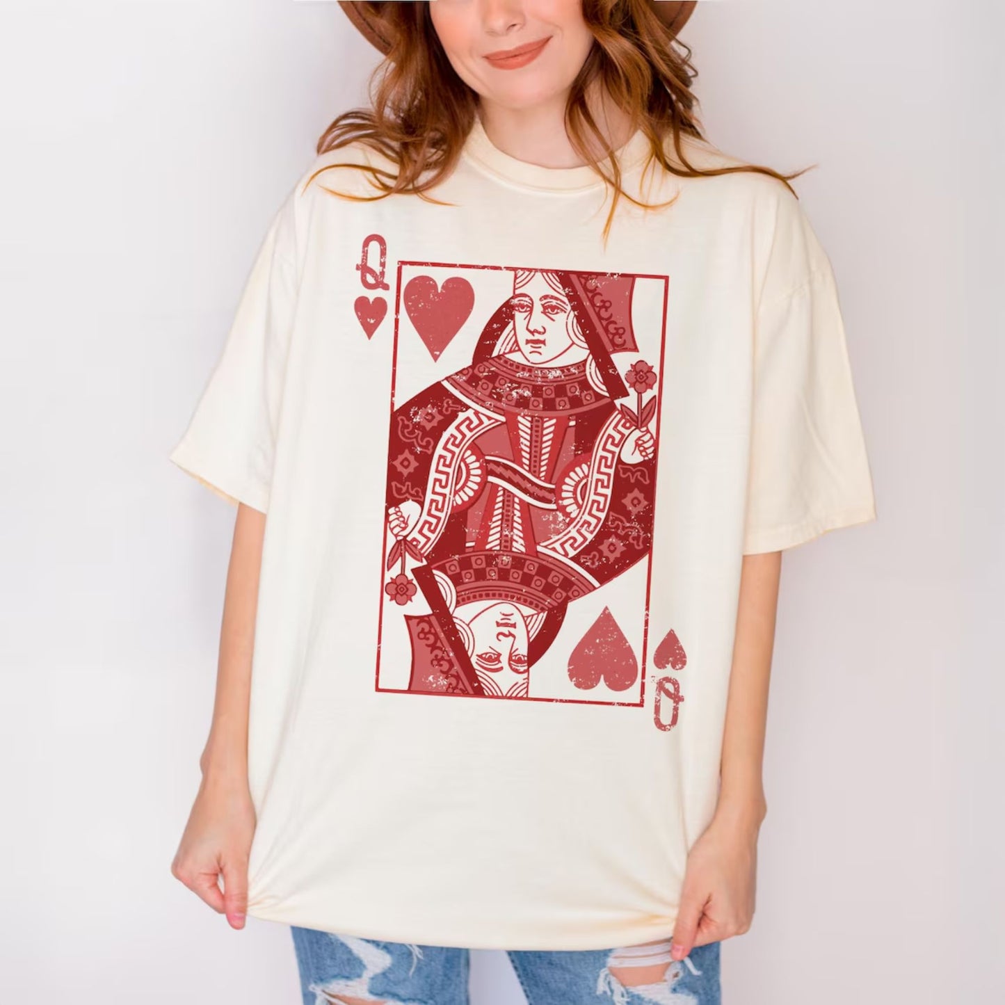 Queen of Hearts Shirt - Valentinstagsgeschenk-Shirt