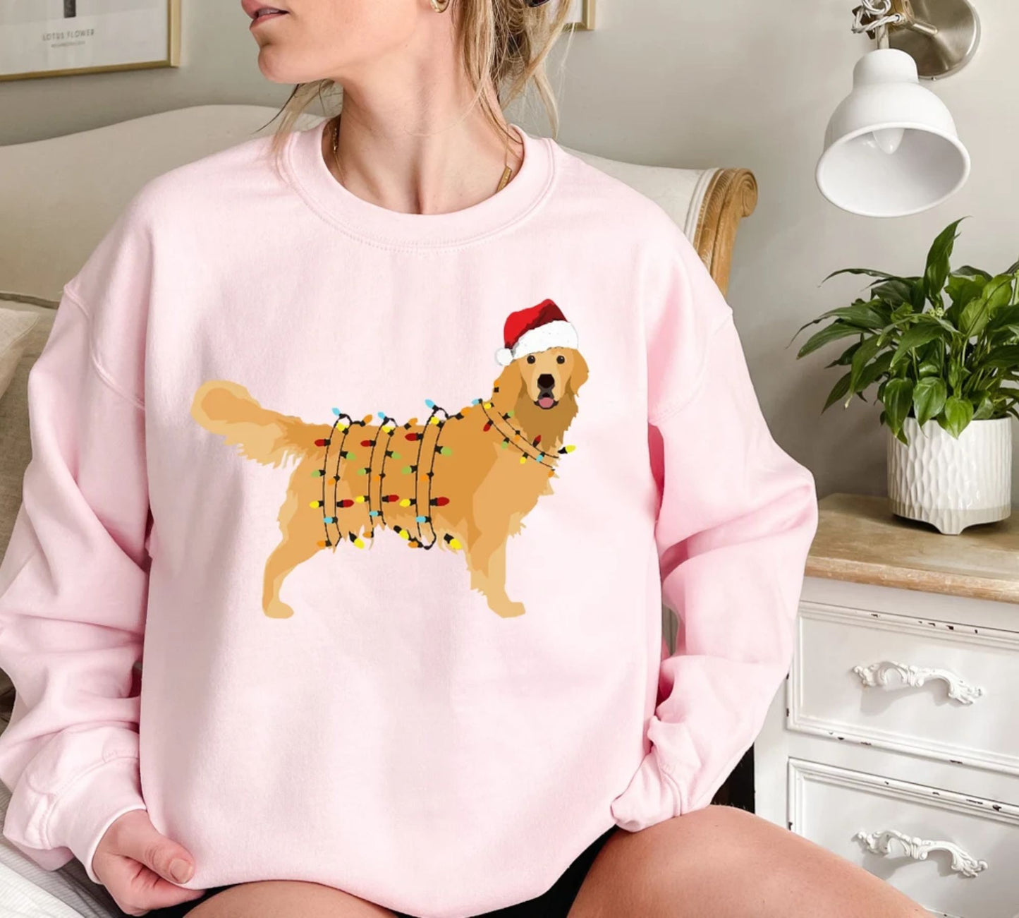 Weihnachts Golden Retriever Sweatshirt - Geschenk für Hundefreunde