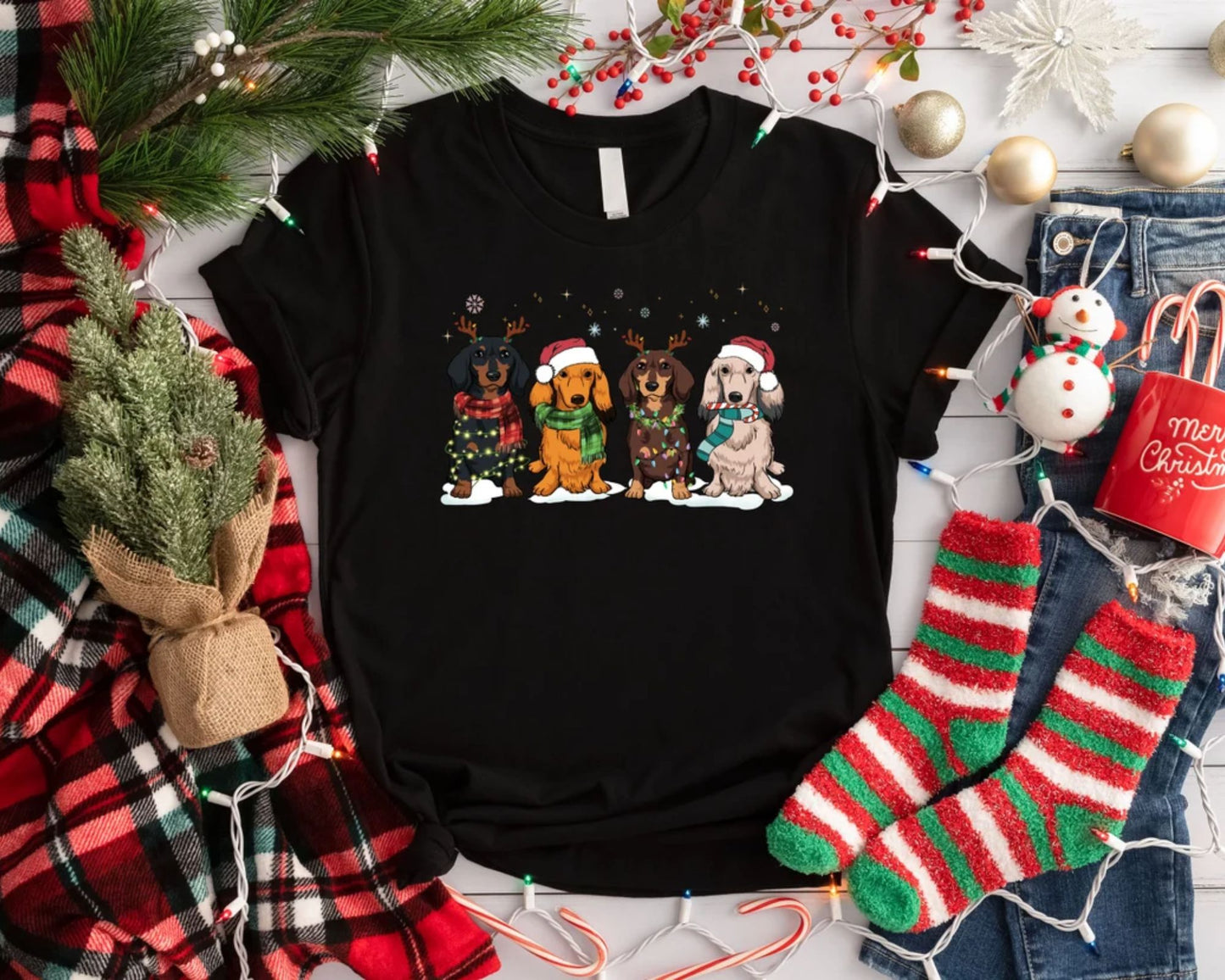 Dackel Weihnachts Sweatshirt – Geschenk für Dackel Mama