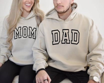 Mama und Papa Sweatshirt und Shirt, Geschenk für Mama und Papa