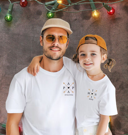 Personalisierte Familien-Outfits – Passendes Set für Vater und Baby, Weihnachtsgeschenk