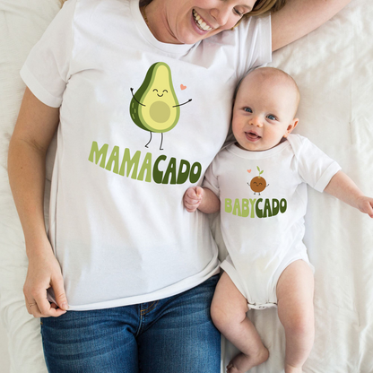 Avocado Partnerlook Shirts für Mama und Baby - Muttertagsgeschenk