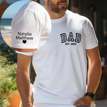 Dad's Love Story Sweatshirt - Names & Year for Father's Day