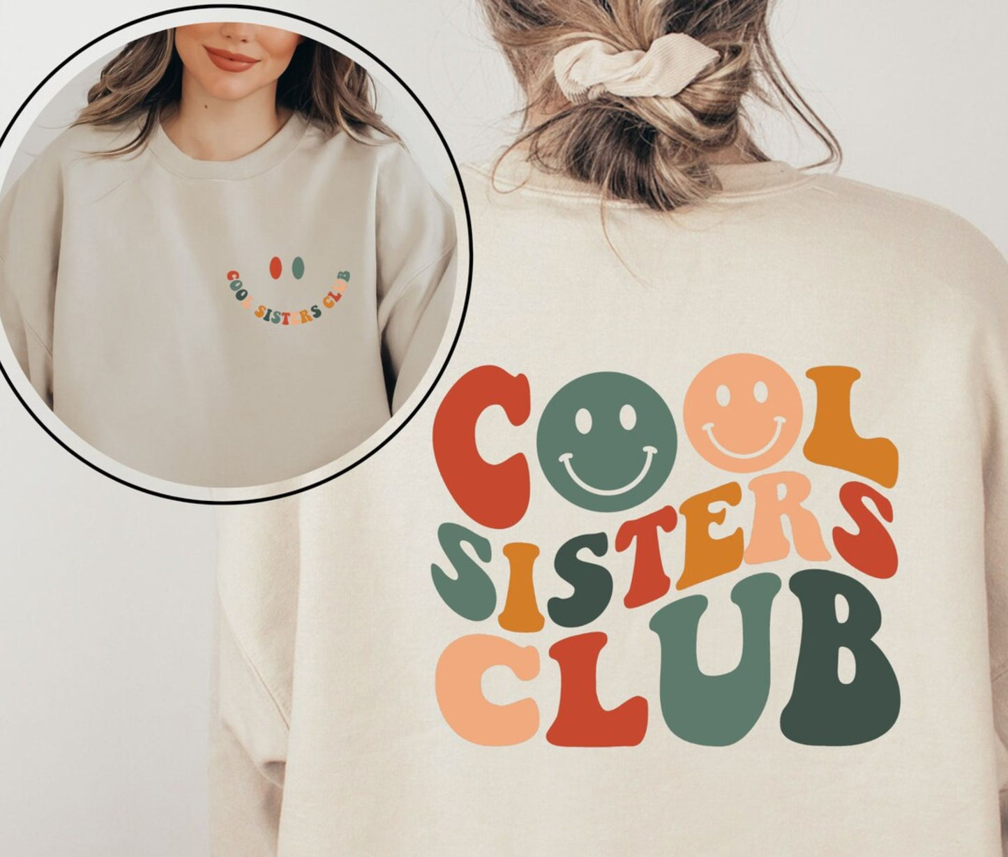 Cool Sisters Club Sweatshirt und Hoodie - Weihnachtsgeschenk für Schwester