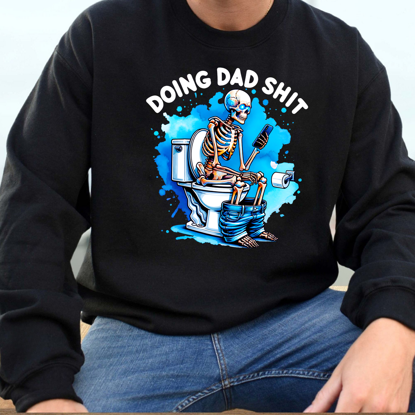 Doing Dad Shit Skeleton, Funny Father's Day Gift for Dads