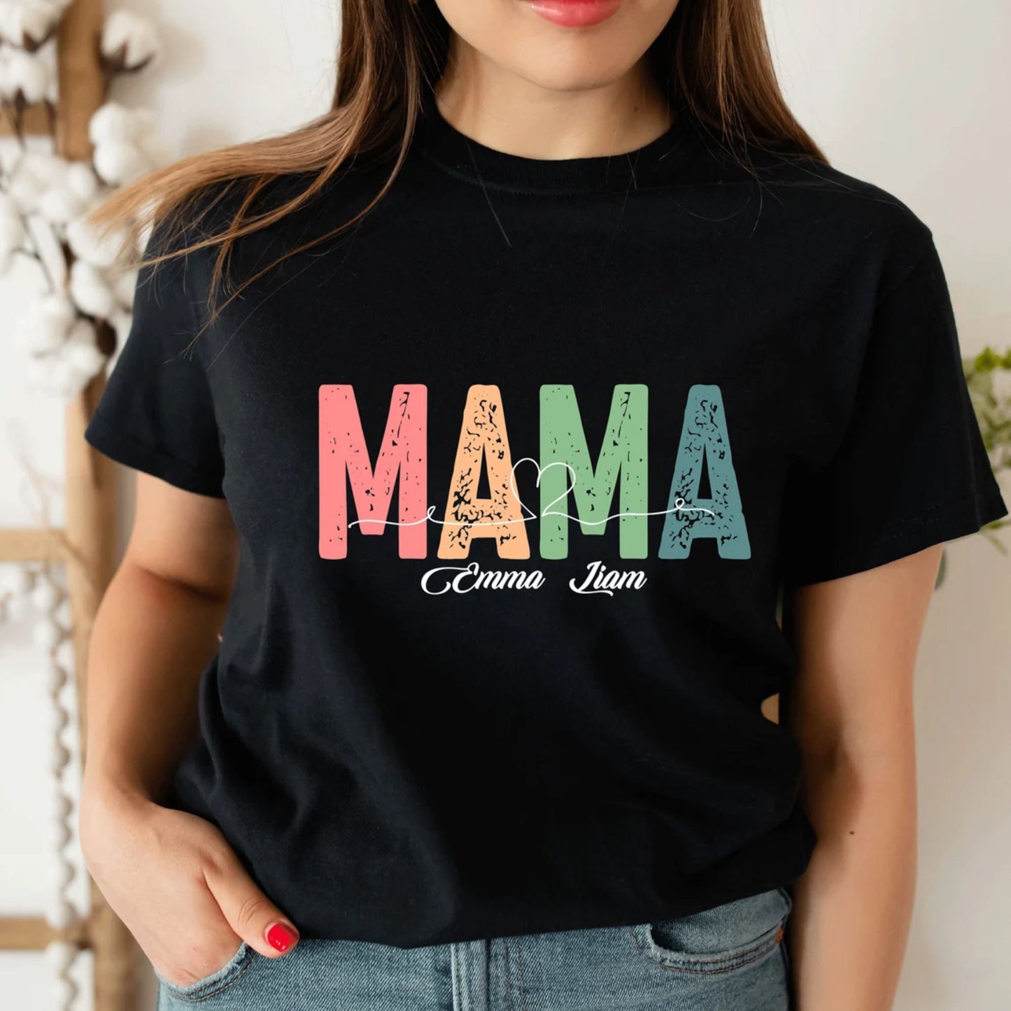 Personalisiertes Mama Shirt - Mama Shirt mit Namen