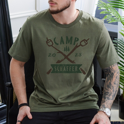 Familiencamp - Personalisierbares Camping-T-Shirt