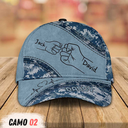 Fist Bump Daddy - Personalized Classic Cap for Father's Day