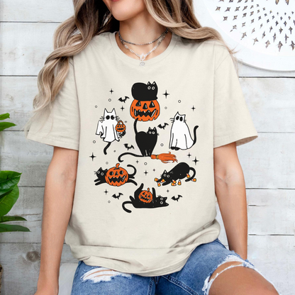 Süße Halloween-Schwarze Katze Boo Geschenk Herbst