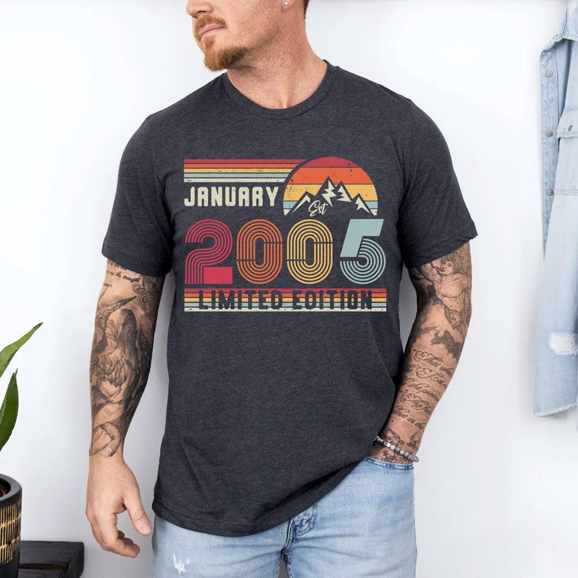 Personalisierter Geburtstags-Sweatshirt und T-Shirt