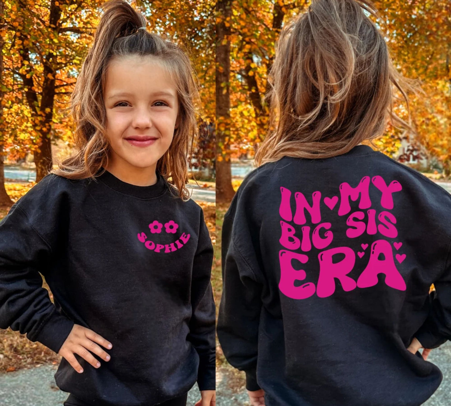 Personalisiertes "In meiner große Schwester Ära" Sweatshirt - Geschenk für große Schwester