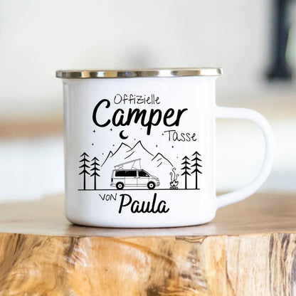 Personalisierte Camping Tasse - Geschenk für das Outdoor Leben