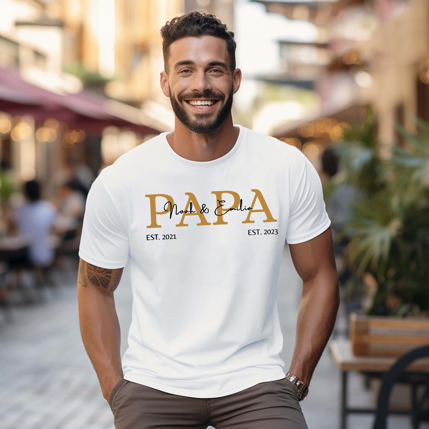Personalisiertes Familien-T-Shirt - Ein Andenken für Eltern