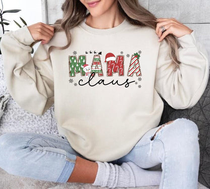 Mama Claus Sweatshirt - Christmas Mama Pullover