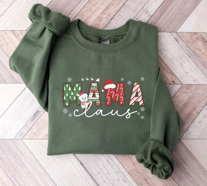 Mama Claus Sweatshirt - Christmas Mama Pullover