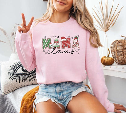 Mama Claus Sweatshirt - Christmas Mama Pullover