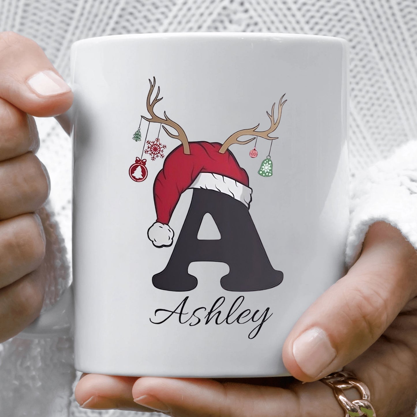 Personalisierte Weihnachts-Tasse mit Name – Perfektes Geschenk zu Weihnachten