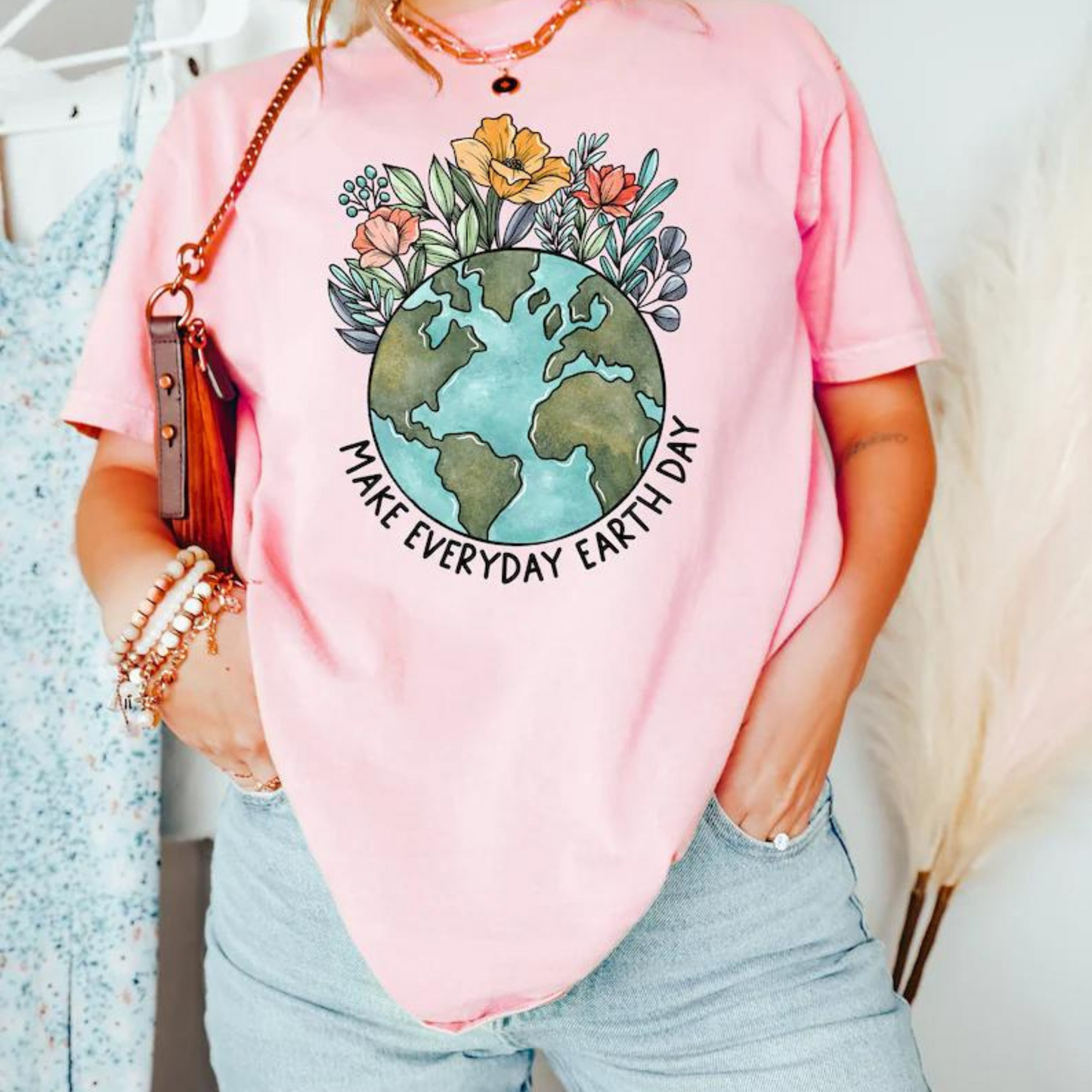 "Blumen Erde Tag" T-Shirt - Geschenk für den Umweltschützer