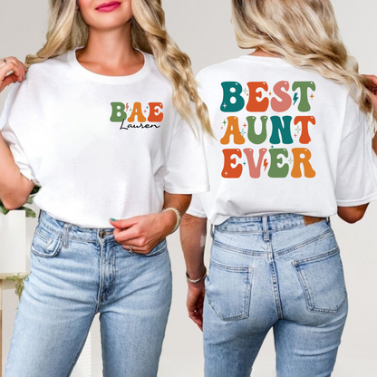 Beste Tante der Welt Shirt – Personalisiertes Geschenk für Tanten