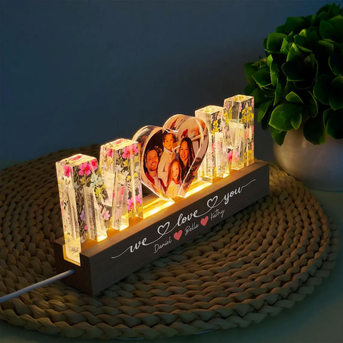 Personalisierte Nachtlampe mit Foto – Emotionales Geschenk für Mama