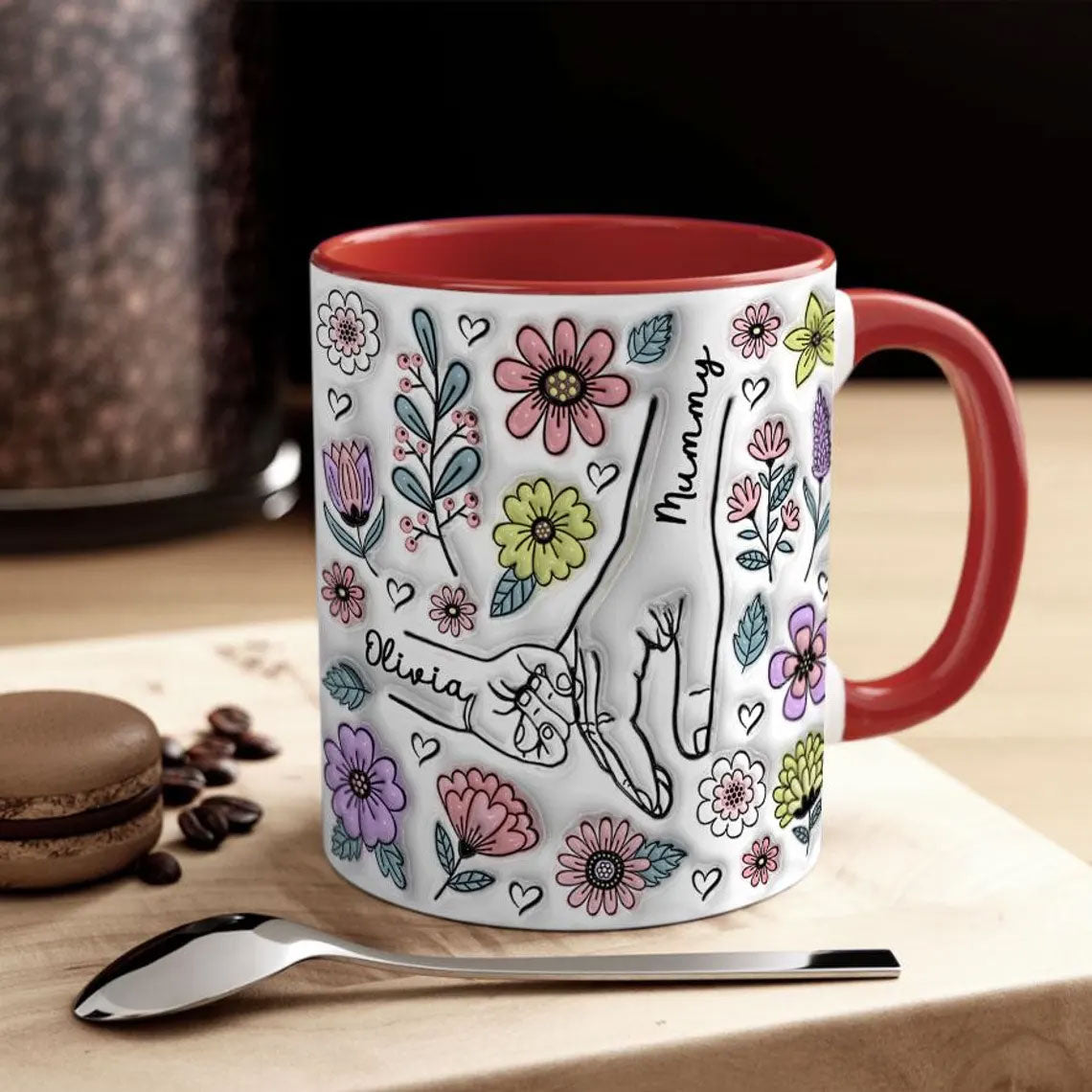Personalisierte Mama-Tasse mit Kindernamen – Muttertagsgeschenk für Mama