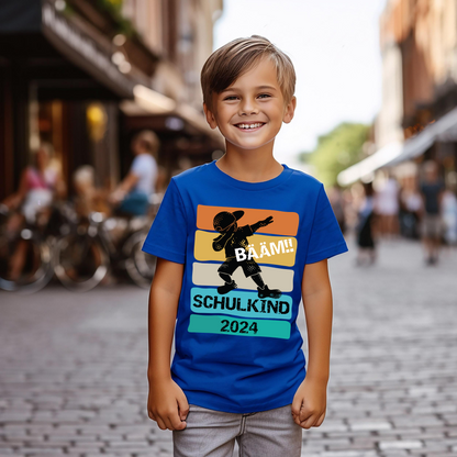 Vintage Schulkind 2024 T-Shirt – Ideal für Einschulungsgeschenke