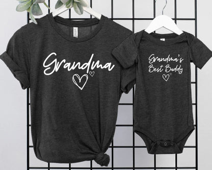 Oma und Enkelkind Partnerlook Set - Geschenk für frischgebackene Oma