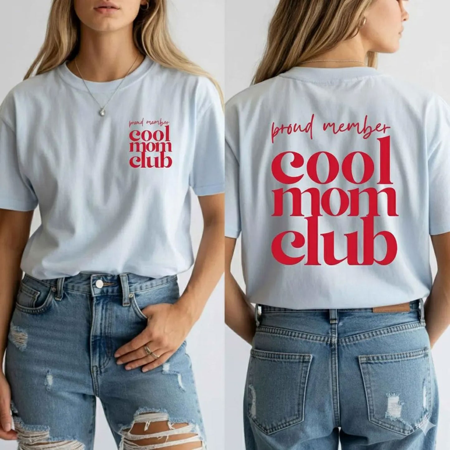Minimalist Cool Mom Club Shirt, Trendy Mom Tee