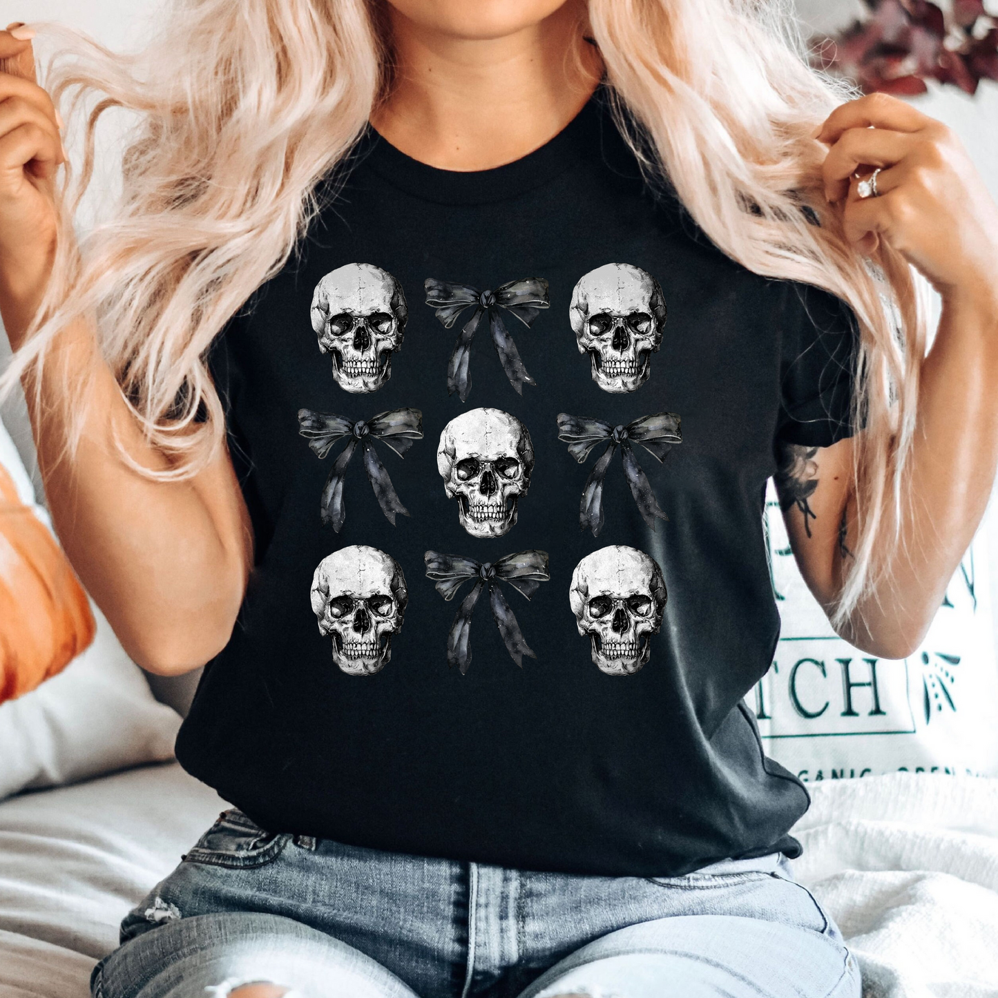 Halloween-Schädel-T-Shirt - Geschenk für das Gruselfest