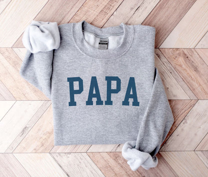 Papa-Sweatshirt mit den Namen der Enkelkinder, Personalisierter Papa-Hoodie, Opa-Geschenk