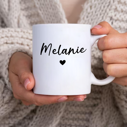 Individueller Name Kaffeetasse - Perfektes Geschenk für jeden Anlass