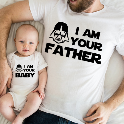 "Dein Papa" und "Dein Baby" T-Shirt-Set - Geschenk für Vater und Kind