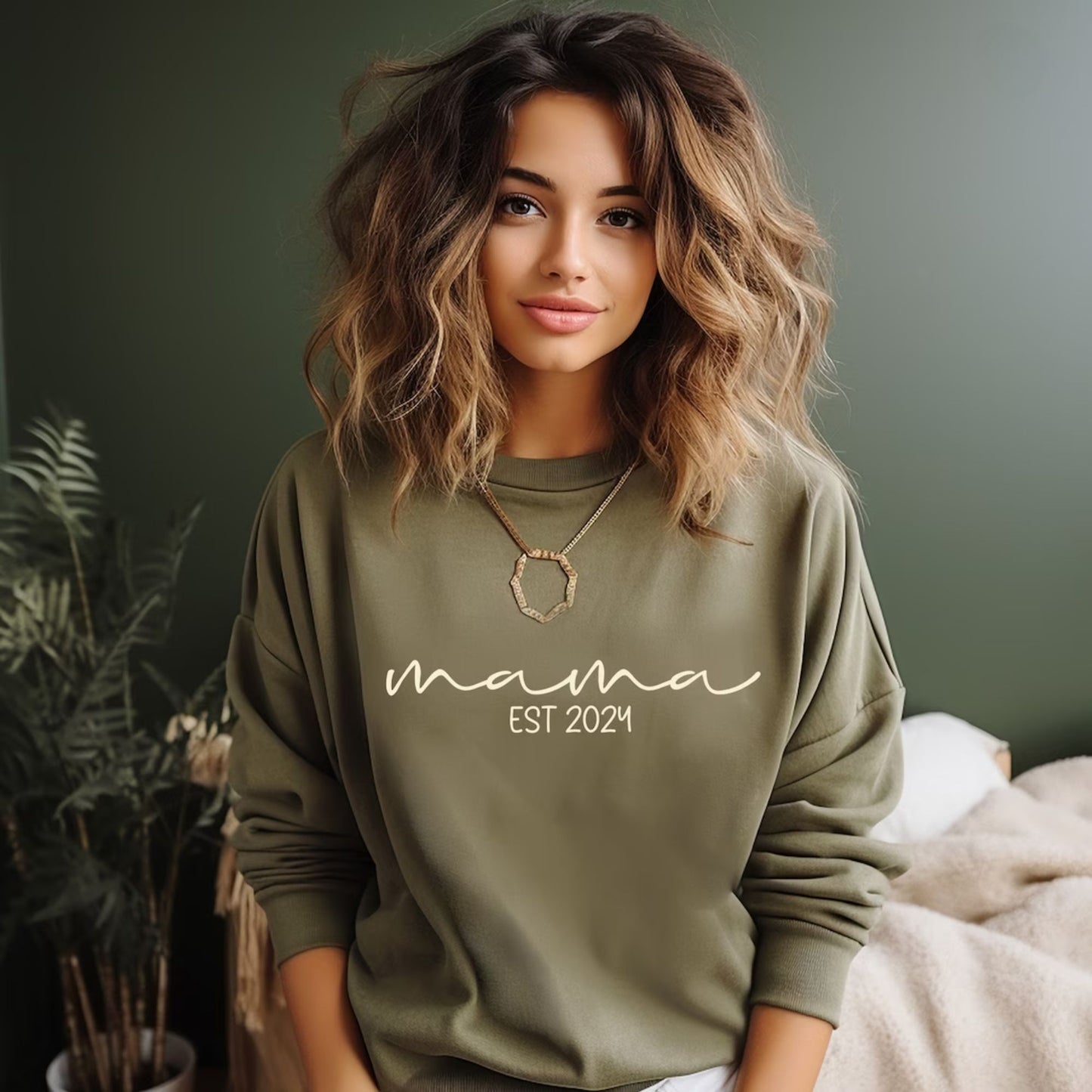 Mama Est Jahr Sweatshirt, Geschenk für Mama T-Shirt