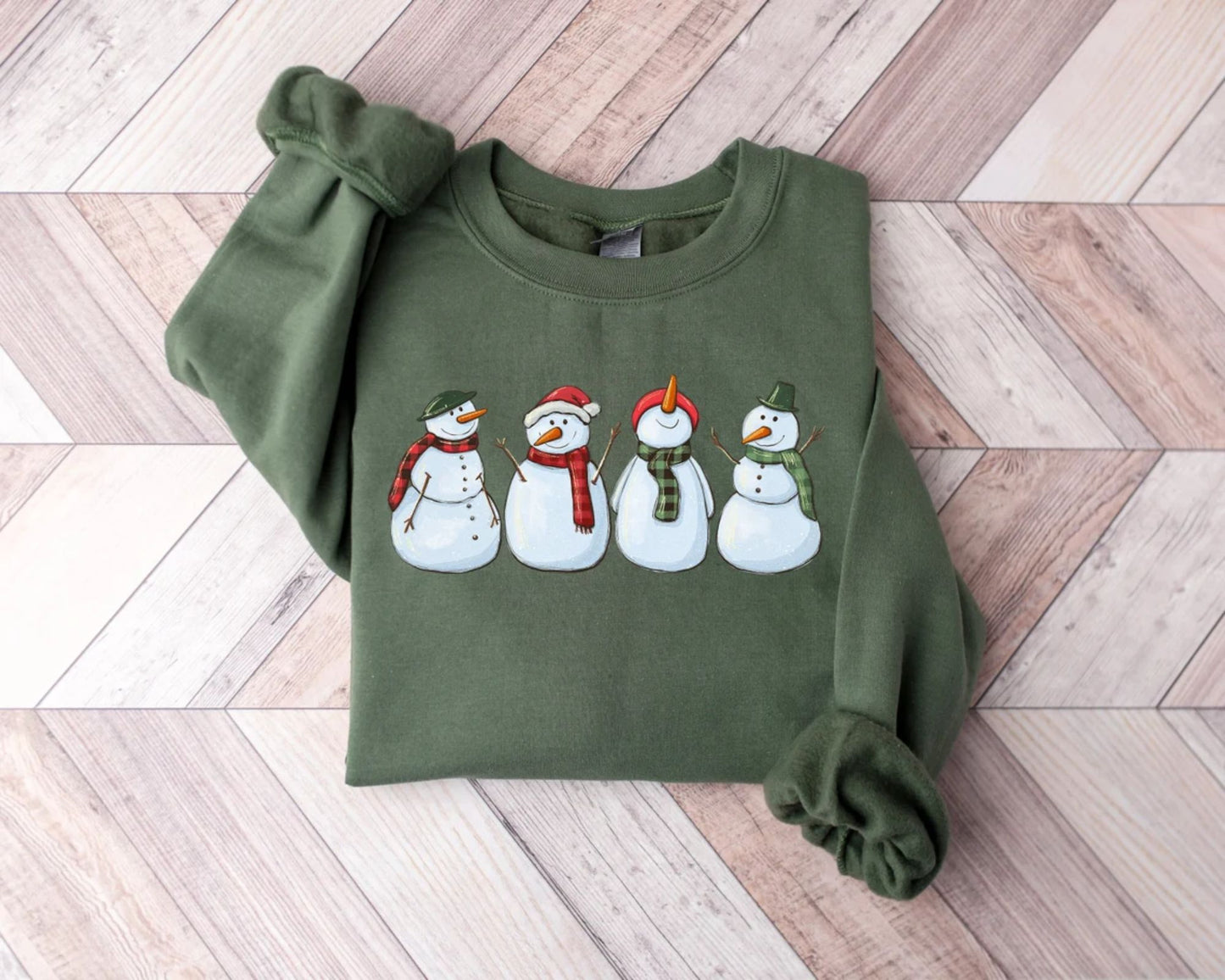 Schneemann-Sweatshirt - Weihnachtsshirts für Damen