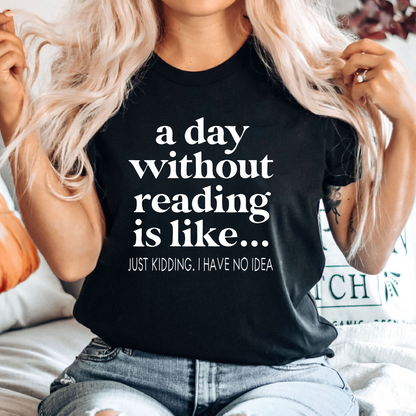 Lesetag T-Shirt - Geschenk für Bücherwürmer