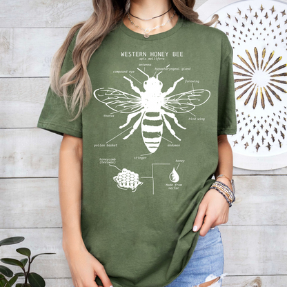 Bee Anatomy Explorer Tee: Perfect for Beekeepers & Nature Lovers