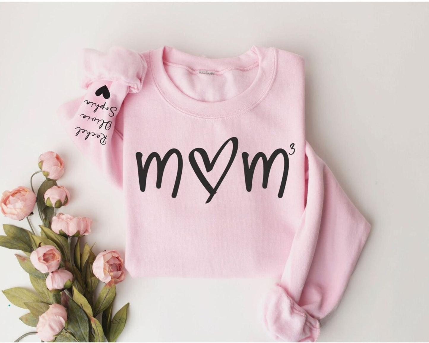 Mama Sweatshirt mit den Namen der Kinder auf dem Ärmel - Personalisiertes Geschenk für Mama