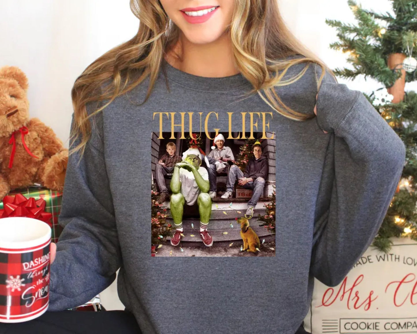 Thug Life Weihnachts-Sweatshirt, Weihnachtsgeschenke