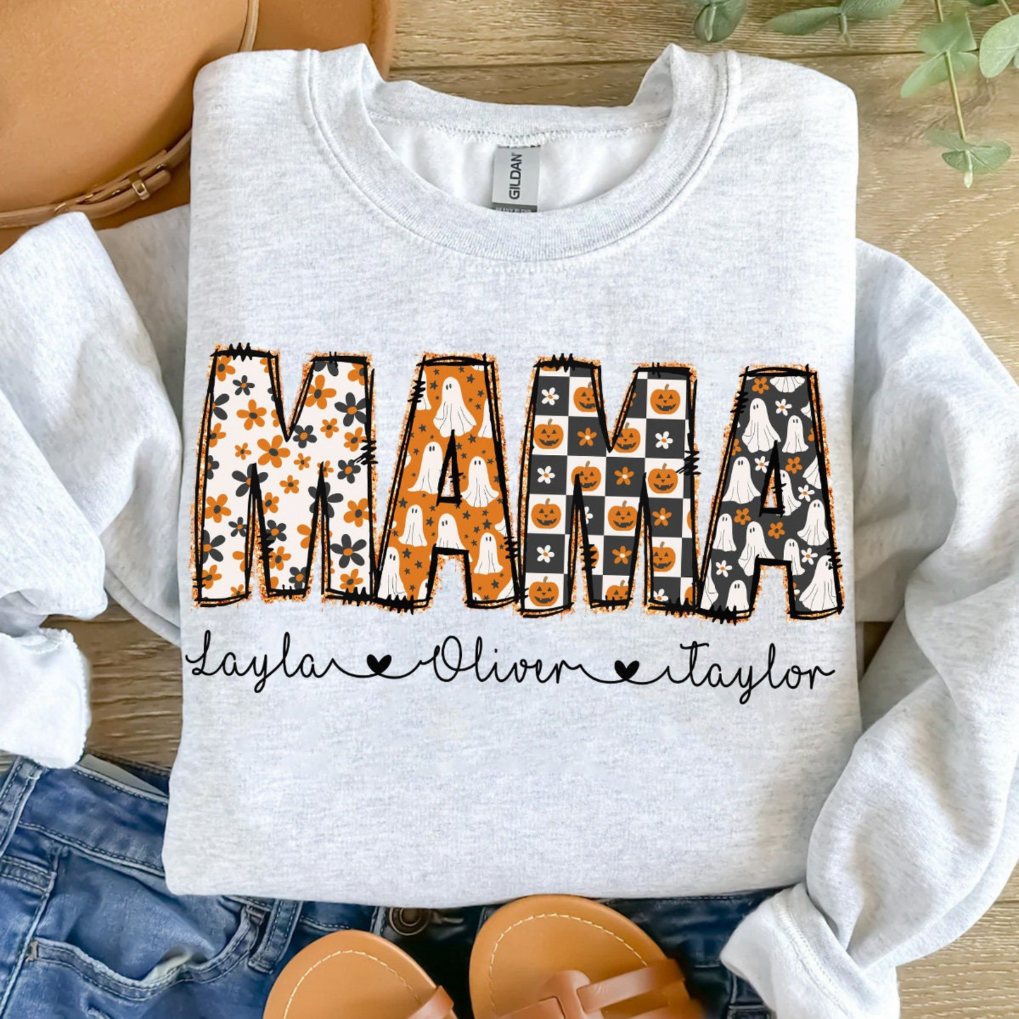 Personalized Glitter Spooky Mama for Halloween - Perfect Gift for Moms