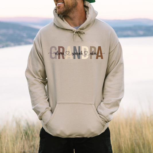 Personalisiertes Opa-Sweatshirt – Geschenk mit Individuellen Namen für den Vater